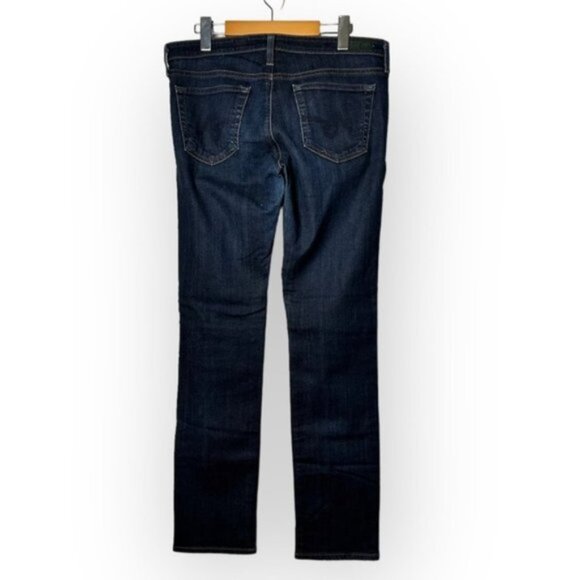 Ag Adriano Goldschmied Stevie Slim Straight Jeans Women's Size 31 R / 12 - Picture 5 of 8